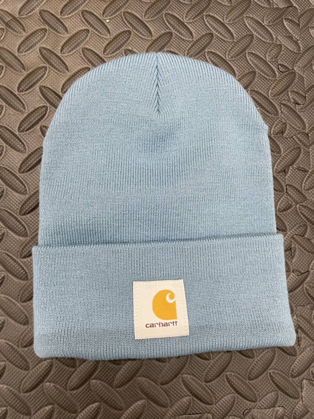 NWOT Carhartt Beanie Baby Blue Knit Hat Unisex One Size Fits Most